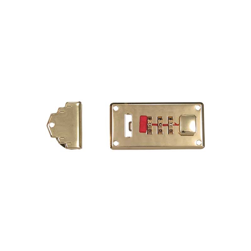 Briefcase lock 66/33 mm 0145 gold 1 pcs