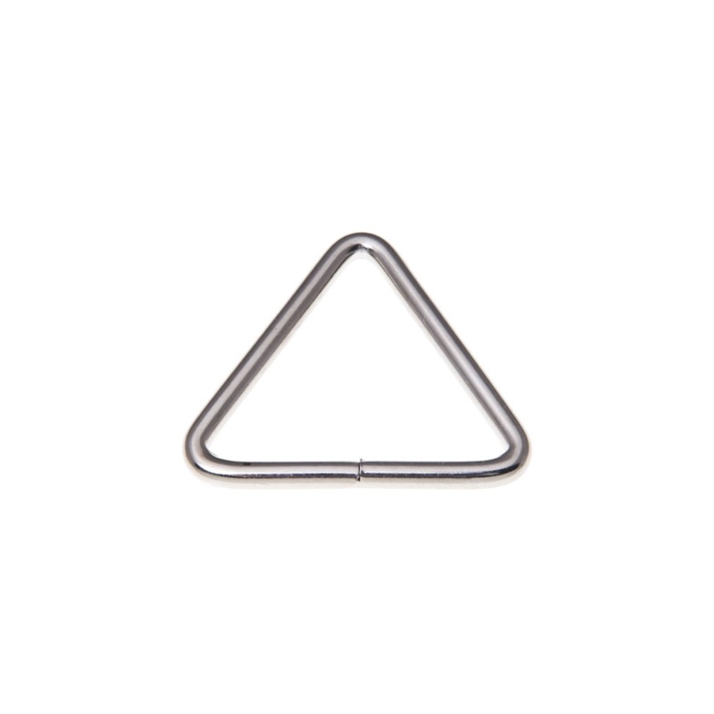 METAL TRIANGLE 40/35/4 MM NICKEL WIRE 100 PCS