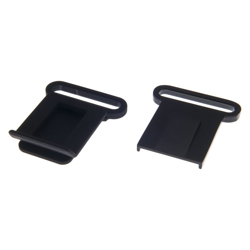 Metal buckle 42 mm matt black 1 pcs