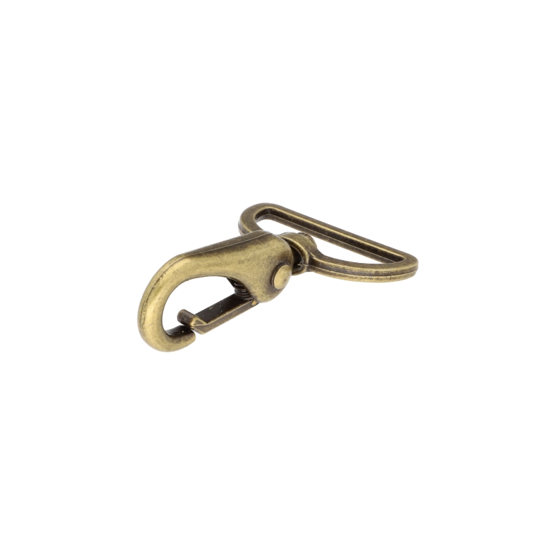 METAL  SNAP HOOK RF-175 38 MM ERYK OLD GOLD 1 PCS