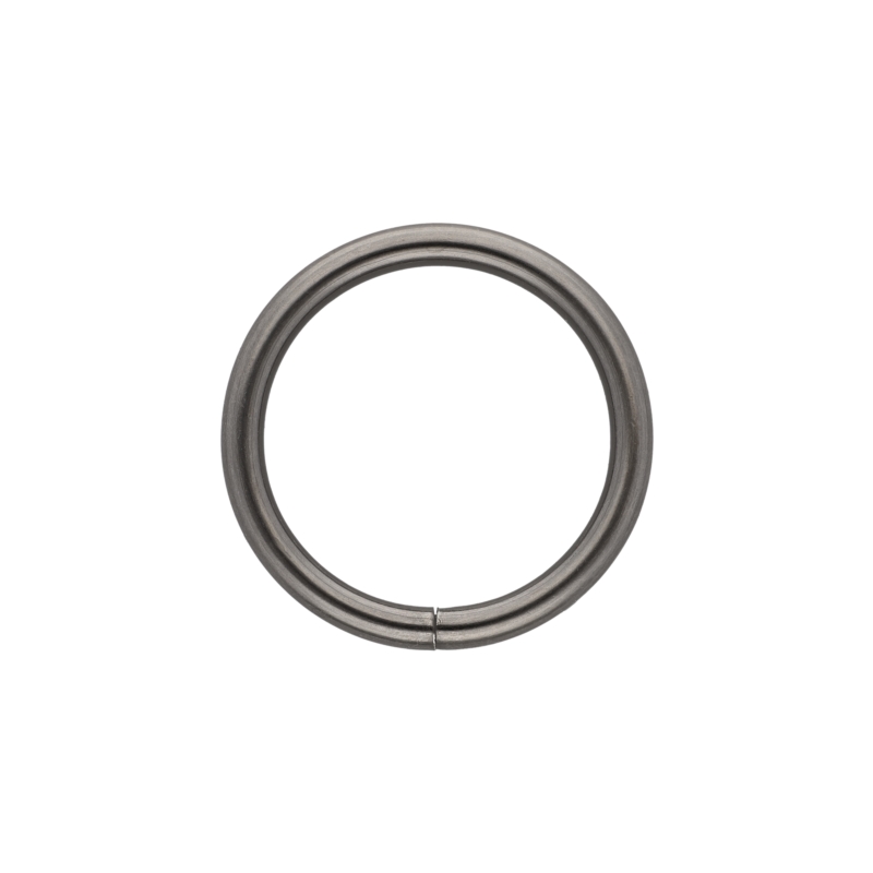 METAL RING  38/5 MM BLACK NICKEL WIRE 100 PCS