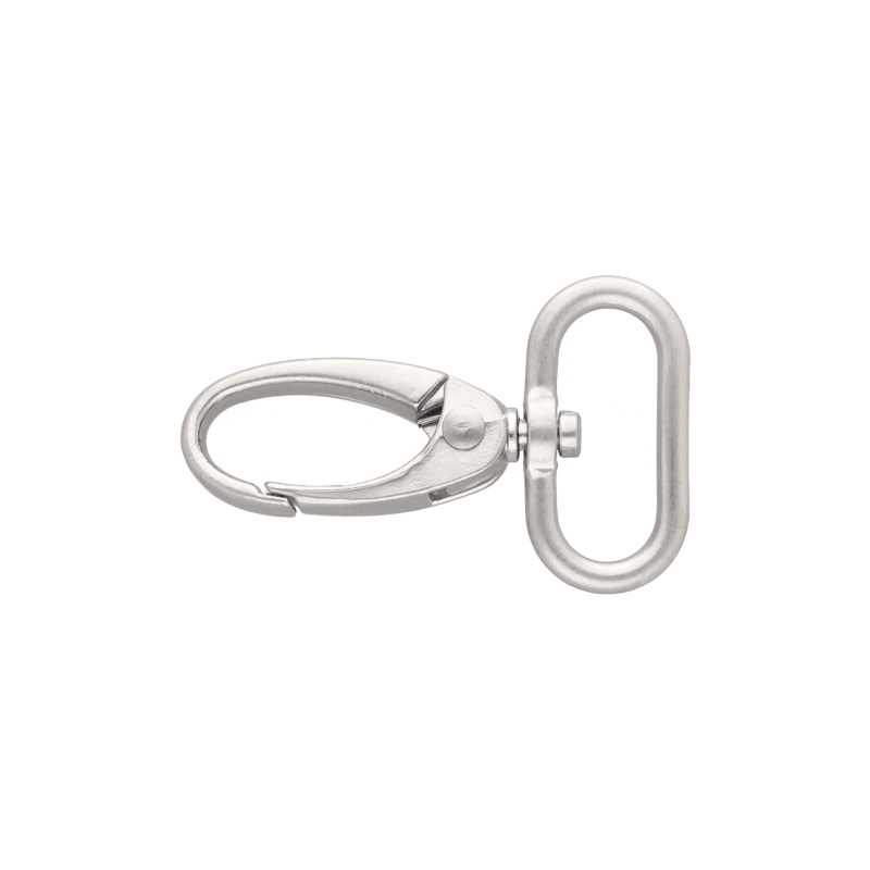 METAL SNAP HOOK 25 MM  0037&nbspNICKEL MATT 1  PCS