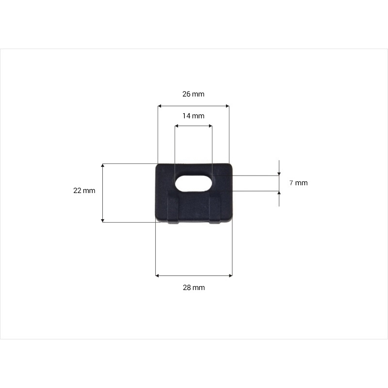 Stopper aus kunststoff 25 mm (2573) schwarz 100 st.