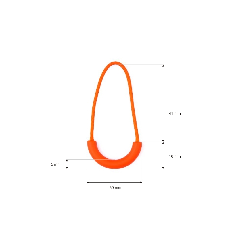 POUTKO / TAHÁČEK NA  JEZDCE  (0217) 1002 ORANŽOVÝ NEON 100 KS