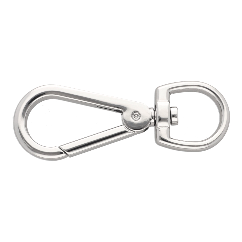 EXTRA SHINING METAL SNAP HOOK 20 MM ANATOL GLOSSY  NICKEL 1 PCS