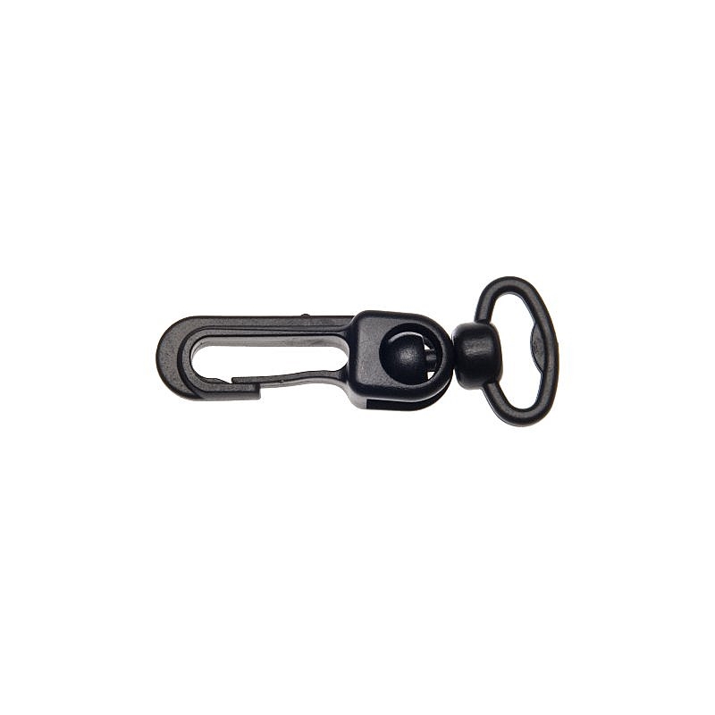 Plastic swivel snap hook 16 mm karol black 100 pcs