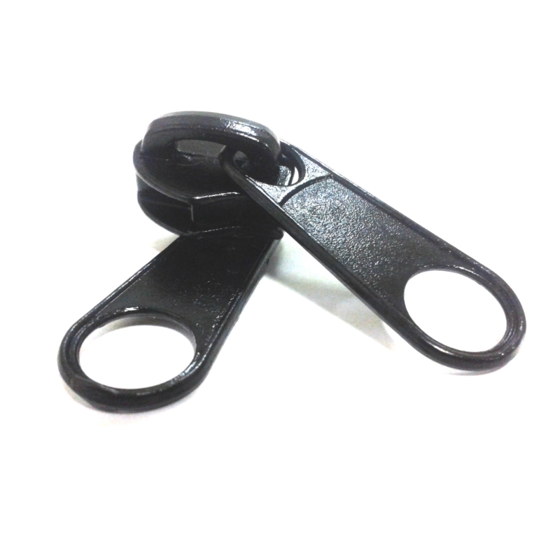 DOUBLE SLIDER FOR NYLON ZIPPER TAPES 10 NON LOCK BLACK 50/100 PCS