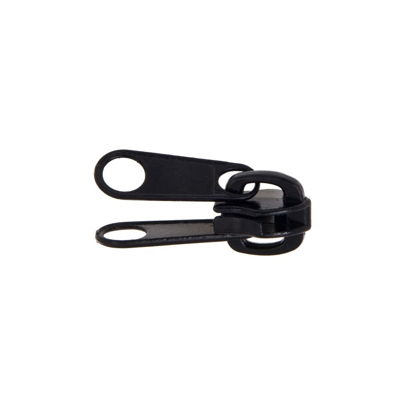 DOUBLE SLIDER FOR NYLON ZIPPER TAPES 10 NON LOCK BLACK 50/100 PCS