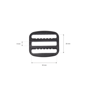 Regulator plastikowy 32/25 mm czarny