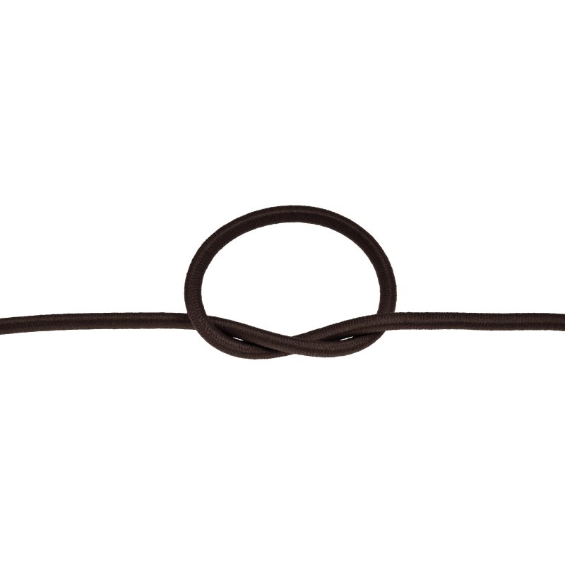 Elastic cord 3 mm dark brown 141 polyester 50 mb