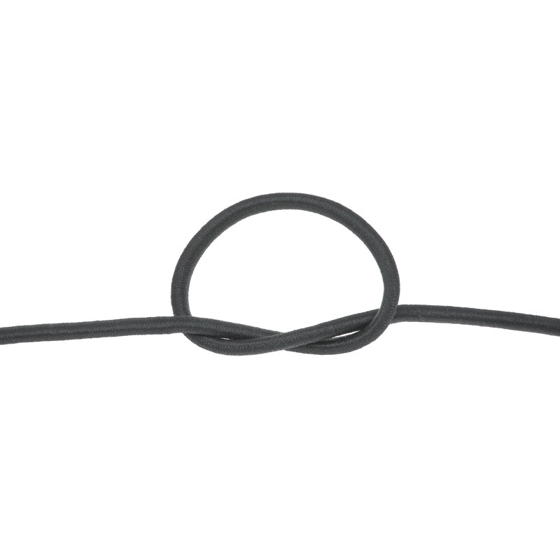 Elastic cord 5 mm graphite 301 polyester 50 mb