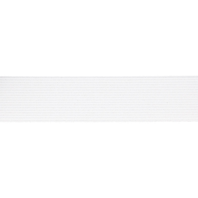 WOVEN ELASTIC TAPE 20 MM (501) WHITE POLYESTER 25 MB