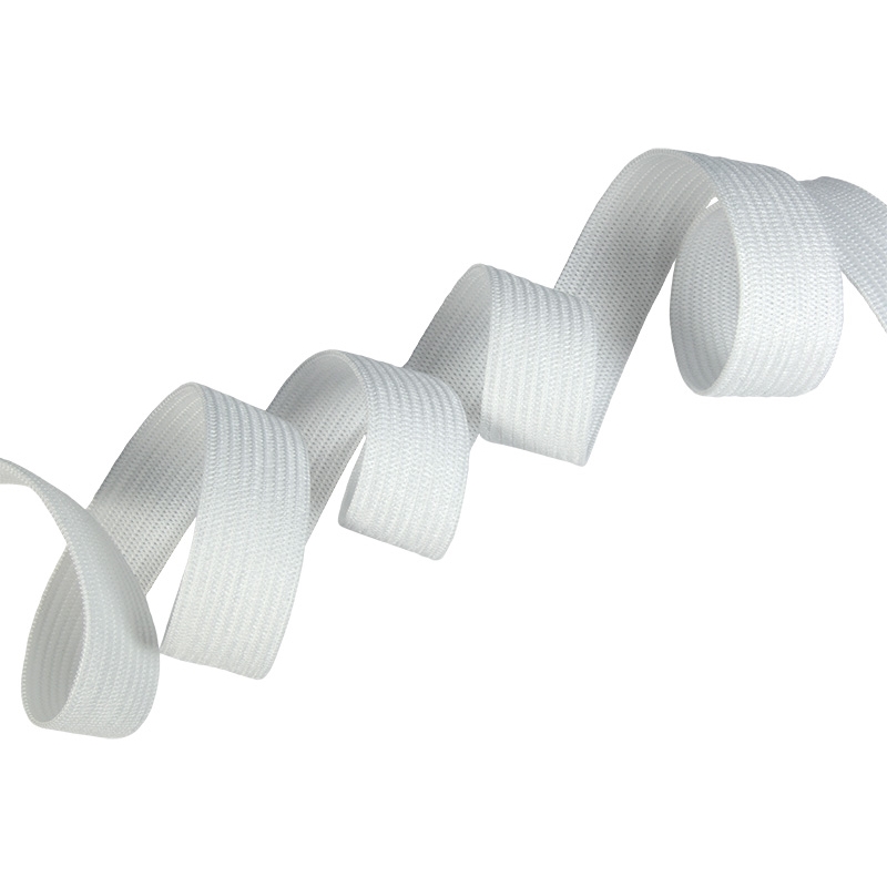 Knitted elastic tape 20 mm (501) white polyester 25 mb