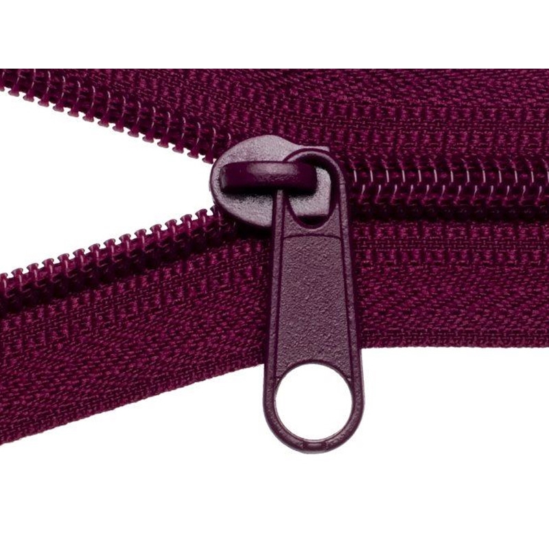 SLIDER FOR NYLON ZIPPER TAPES 5 NON LOCK MAROON 525 100/500 PCS