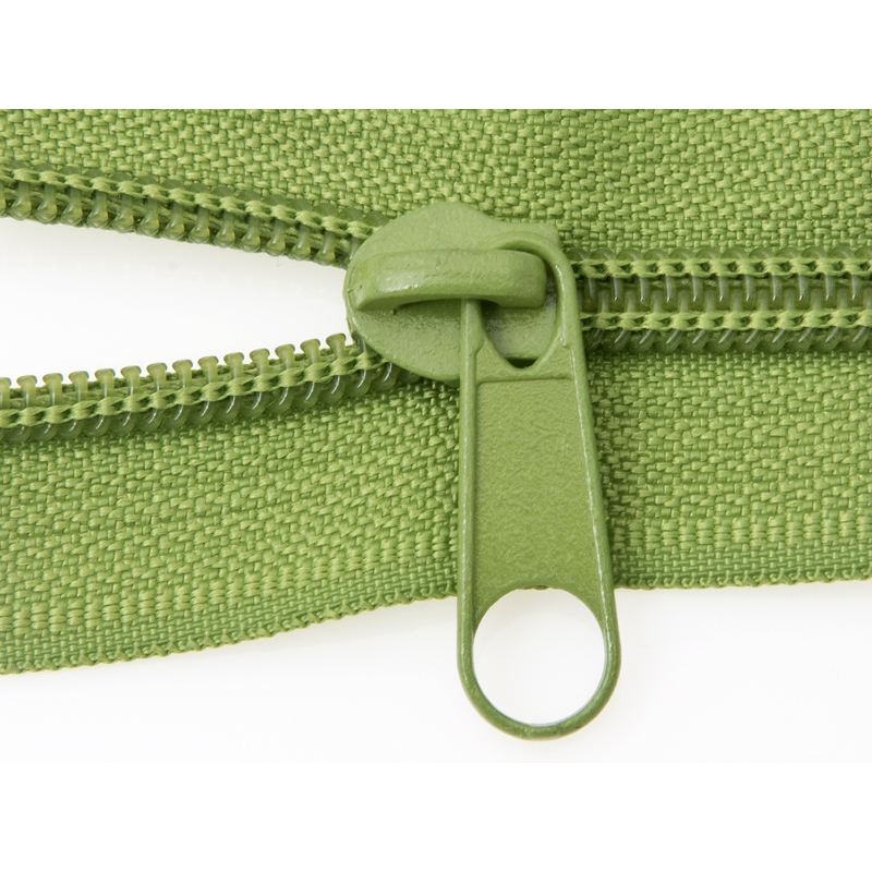 SLIDER FOR NYLON ZIPPER TAPES 5 NON LOCK GREEN 100/500 PCS