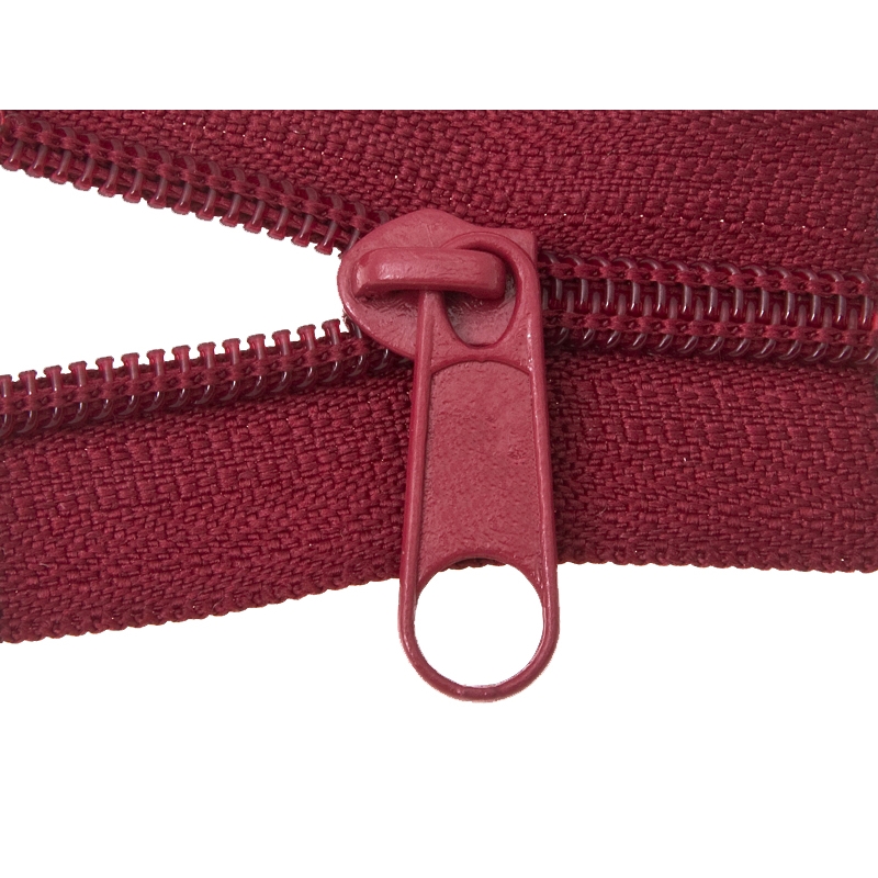 SLIDER FOR NYLON ZIPPER TAPES 5 NON LOCK MAROON 100/500 PCS