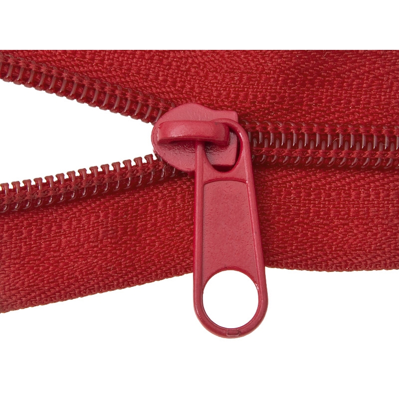 SLIDER FOR NYLON ZIPPER TAPES 5 NON LOCK RED 100/500 PCS