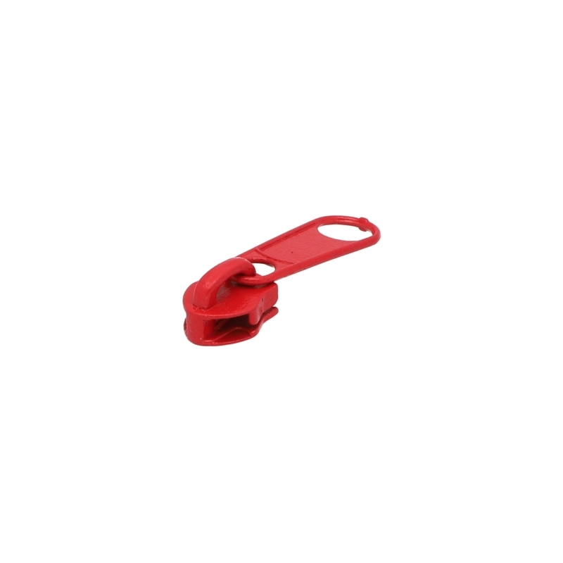 SLIDER FOR NYLON ZIPPER TAPES 5 NON LOCK RED 100/500 PCS