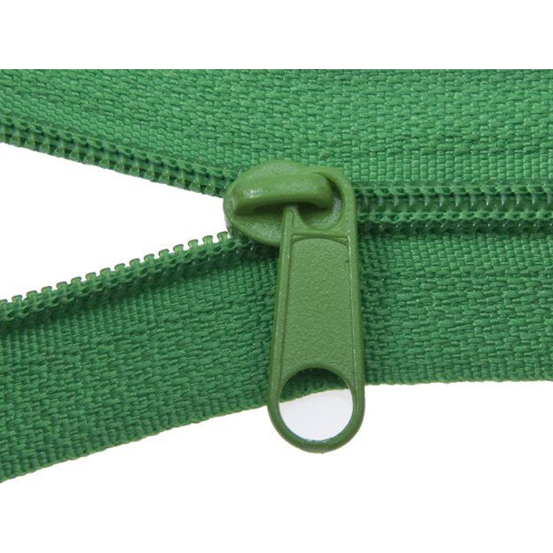 SLIDER FOR NYLON ZIPPER TAPES WITH   CORD 3 NON LOCK LIGHT GREEN 100/500 PCS