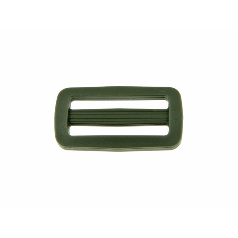 Plastic slide buckle 38/16 mm Ignacy olive 100 pcs