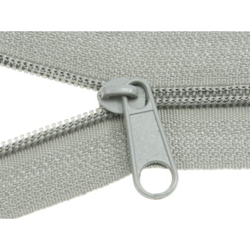 SLIDER FOR NYLON ZIPPER TAPES WITH  CORD 3  NON LOCK GREY 500 PCS