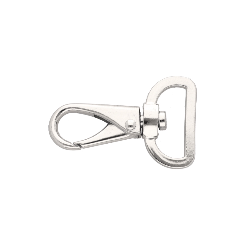 METAL SNAP HOOK 26 MM GUSTAW GLOSSY NICKEL 1  PCS