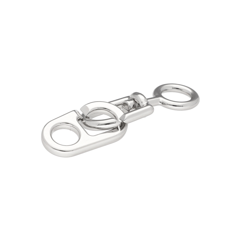 EXTRA SHINING METAL SNAP HOOK 12 MM GILBERT  GLOSSY NICKEL 1 PCS