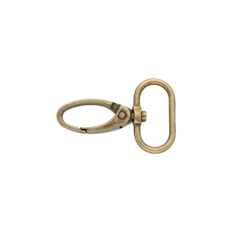 METAL SNAP  HOOK 0037 25  MM OLD GOLD 1  PCS