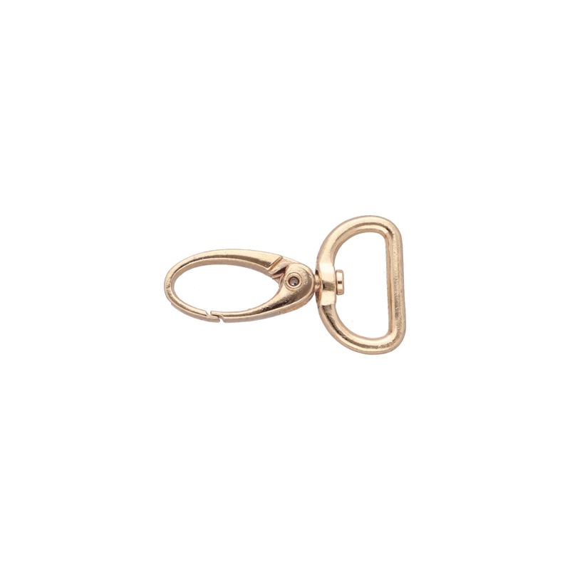 METAL SNAP HOOK RF-101  20 MM LIGHT          GOLD 100 PCS