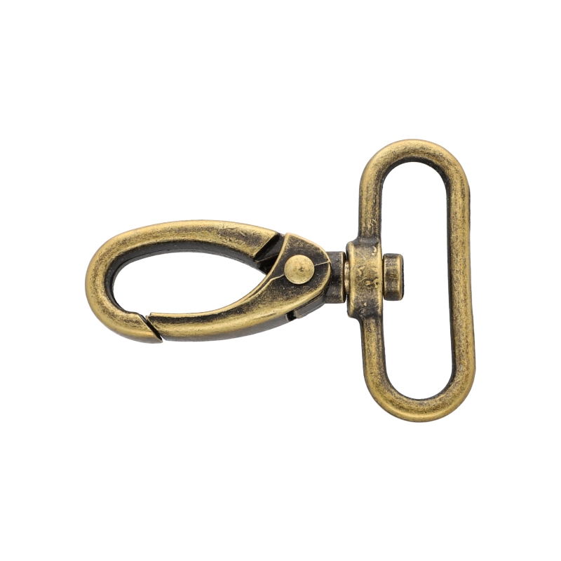 METAL SNAP HOOK RF-111 38 MM OLD GOLD 1 PCS