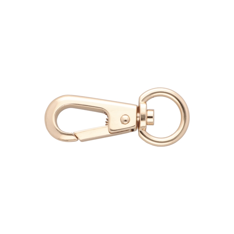 EXTRA SHINING METAL SNAP HOOK YME3113(0277) 15   MM  HENRYK LIGHT GOLD 1 PCS