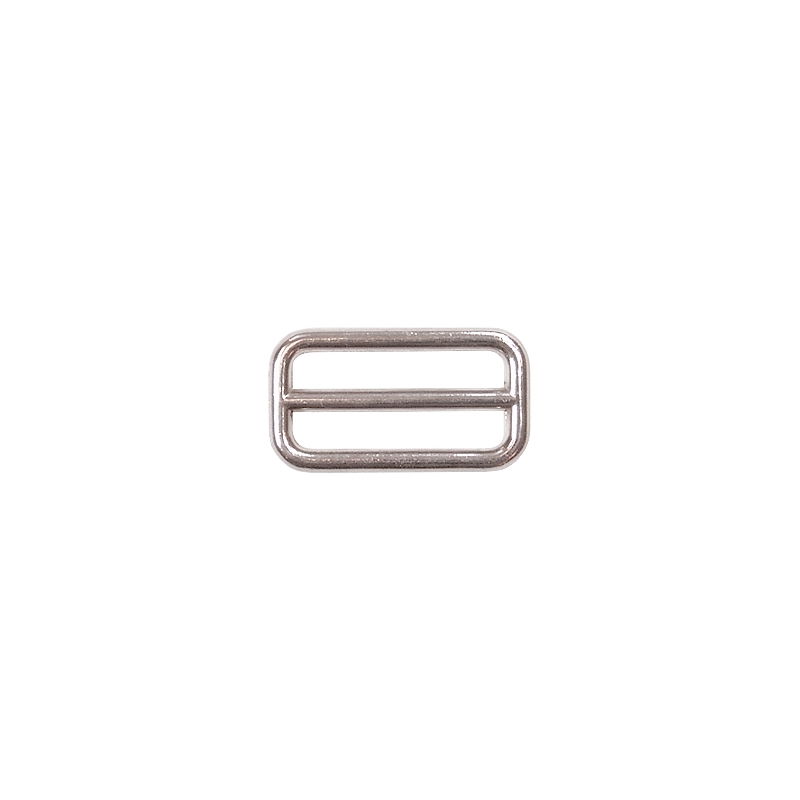 METAL  SLIDE BUCKLE 25/12/2,5 MM GLOSSY  NICKEL CAST 1 PCS