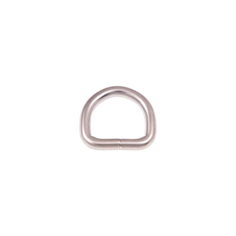 EXTRA MATT METAL D-RING 22/20/5 MM MATT NICKEL WIRE 1   PCS