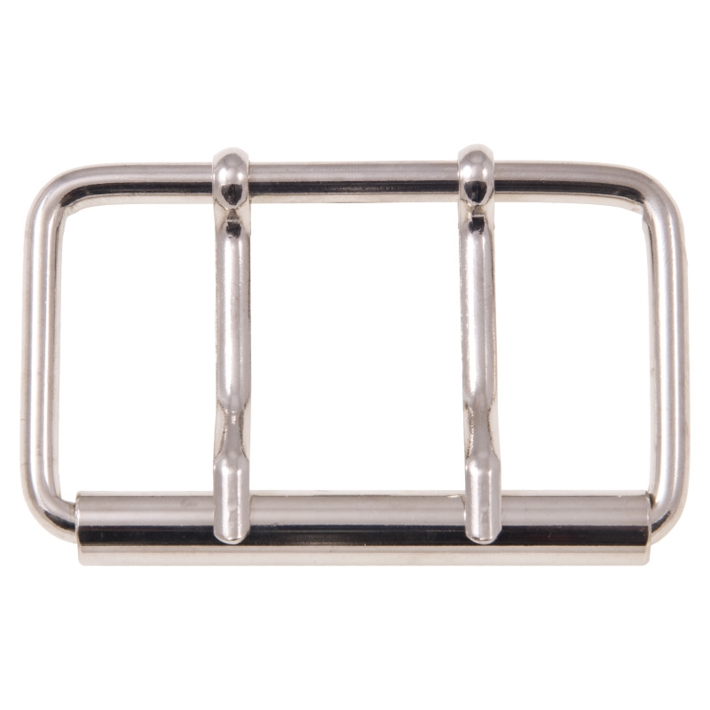 METAL ROLLER BUCKLE DOUBLE 80/40/5,5 MM NICKEL  WIRE 1 PCS