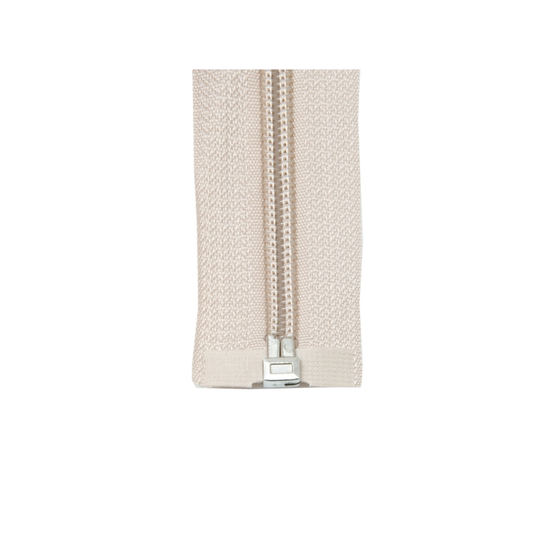 SPIRALREIßVERSCHLUSS 5 AUTO  LOCK TEILBAR 60 CM (101) LIGHT BEIGE 50 ST.