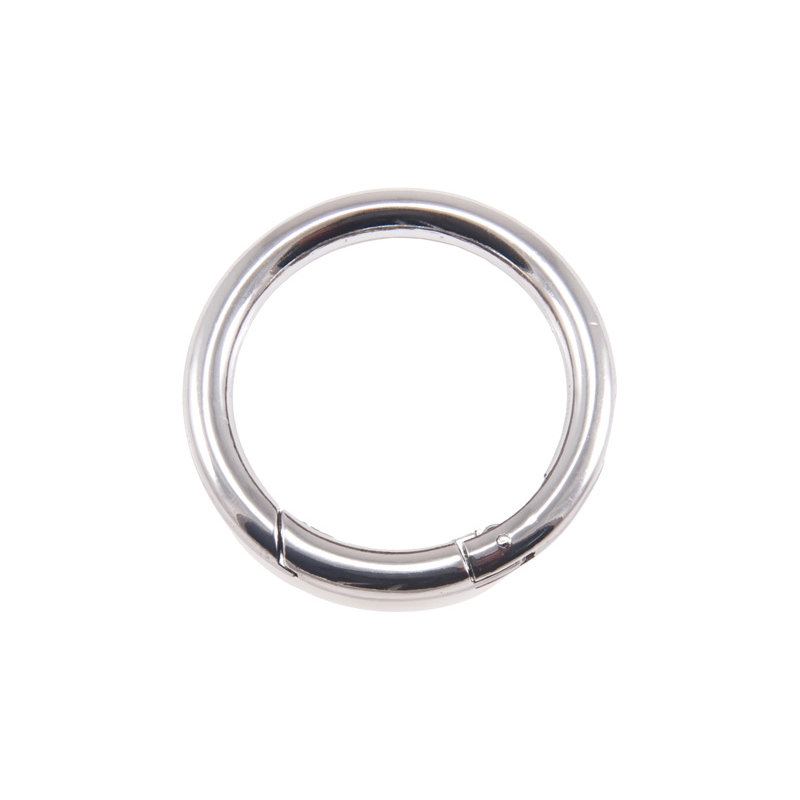 METAL RING   40/6 MM   CARABINER NICKEL WIRE 1 PCS