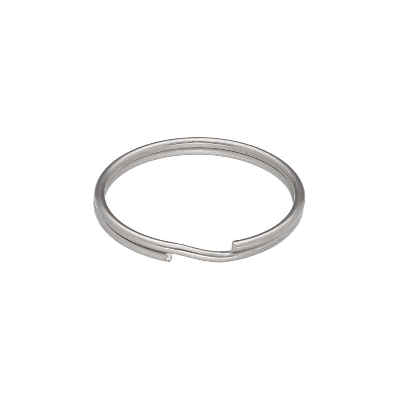 METAL  SPLIT RING 25/1,5  MM NICKEL 100 PCS