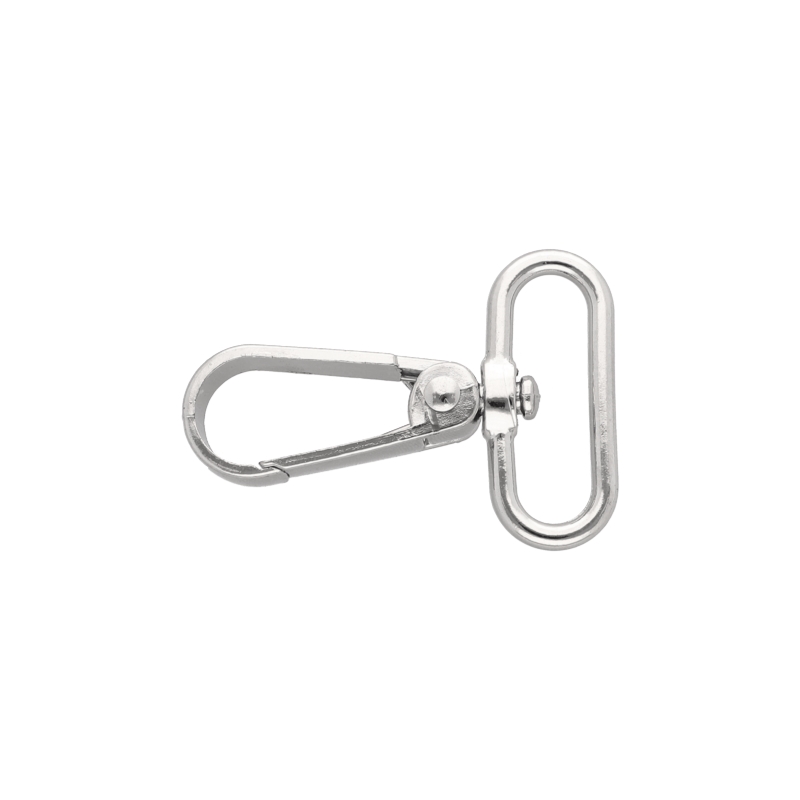 METAL SNAP  HOOK 30 MM  BORYS NICKEL 1 PCS