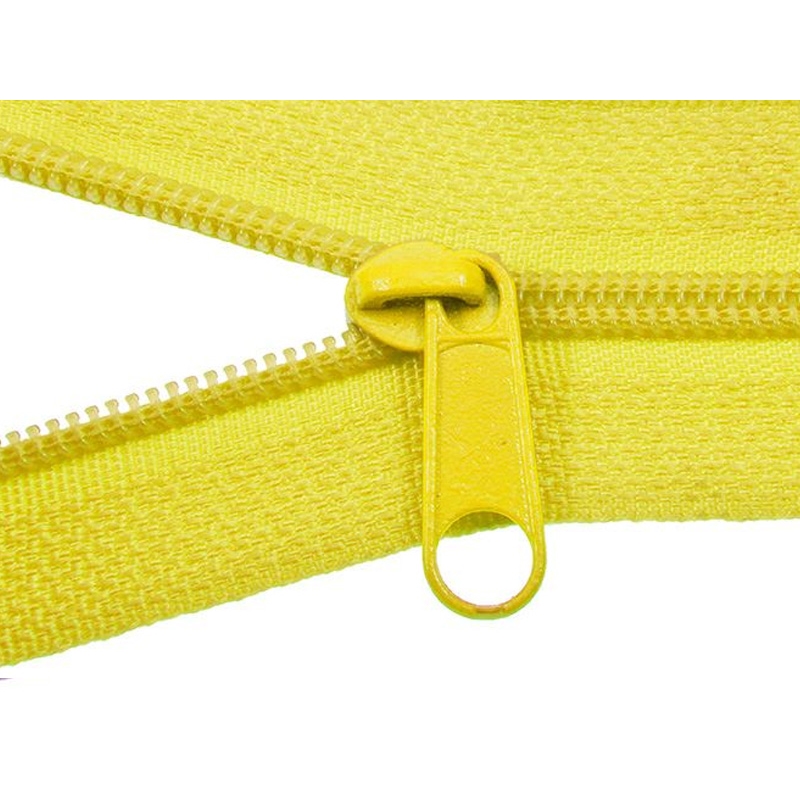 SLIDER FOR NYLON ZIPPER TAPES 5 NON LOCK YELLOW 100/500 PCS