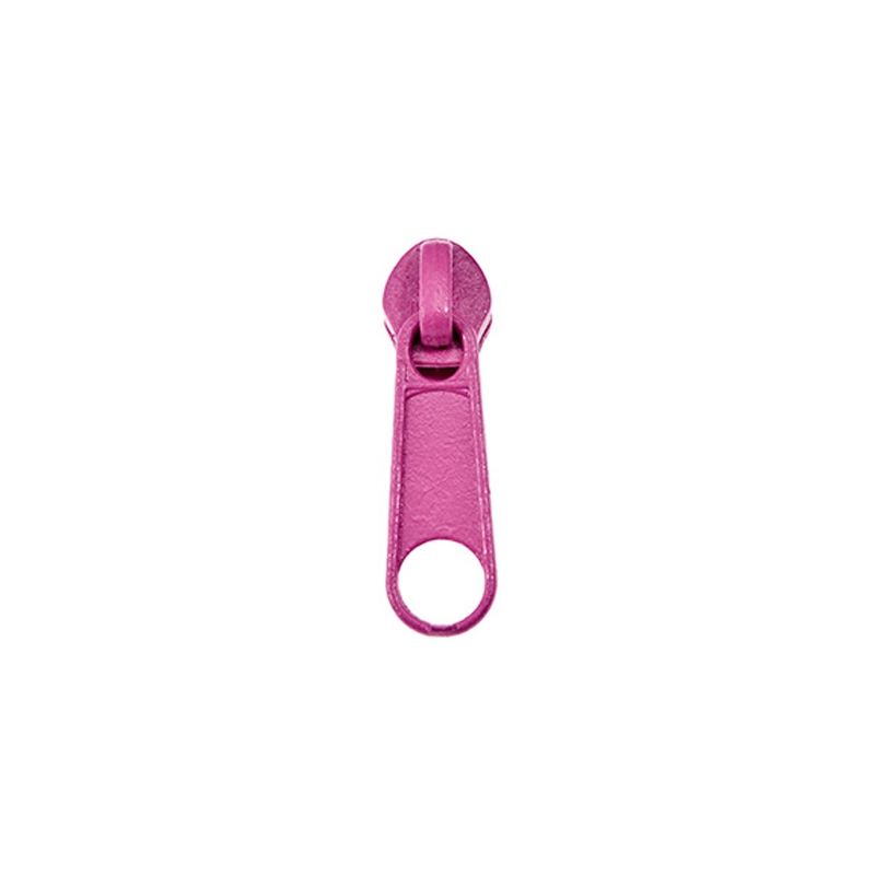 SLIDER FOR NYLON ZIPPER TAPES 5 NON LOCK PINK 500 PCS