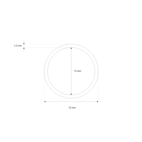 Kółko metalowe 13/1,2 mm nikiel spiralne