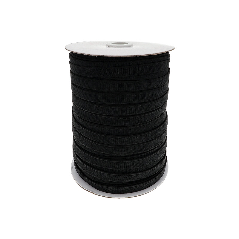 WOVEN ELASTIC TAPE 15 MM (580) BLACK POLYESTER 50 MB