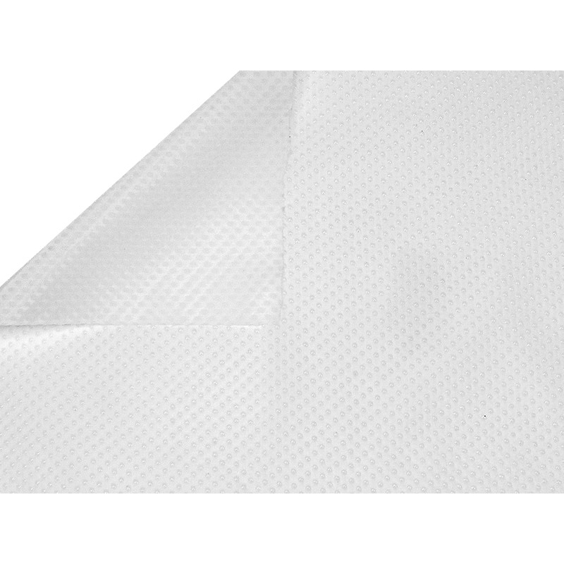 ANTI-SLIP POLYESTER FABRIC 420D PU COVERED WHITE501 145 CM 200 MB