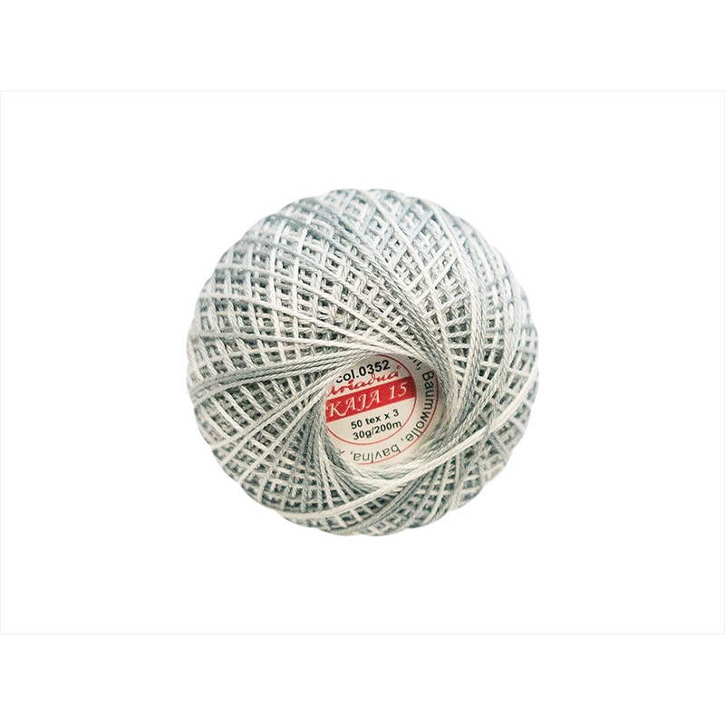 COTTON YARN KAJA 15 GREY OMBRE (0352) 30G