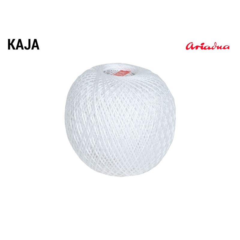 COTTON YARN KAJA 15 WHITE (0400) 30G