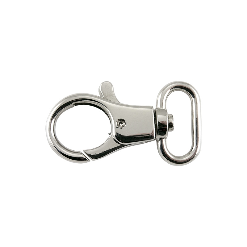 EXTRA SHINING METAL  SNAP  HOOK CTG 27 MM GLOSSY NICKEL 1 PCS