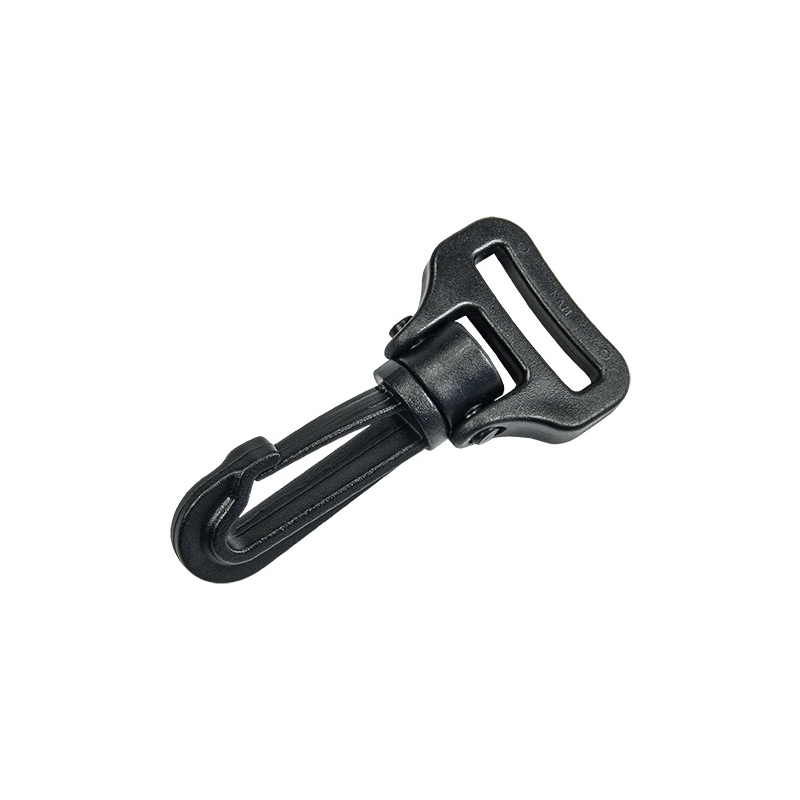 Plastic swivel snap hook 25 mm roch black 100 pcs