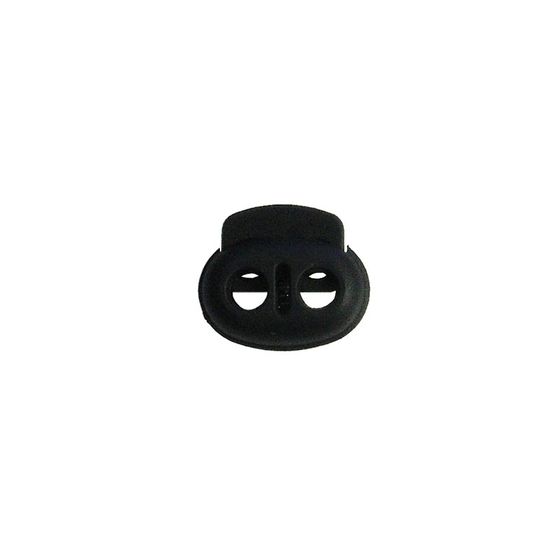 Plastic string stopper 3 mm (305-3283) double black 100 pcs