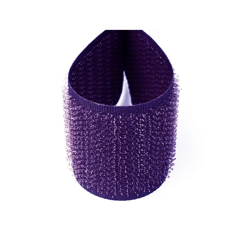 Hook and loop tape  violet 689 polyester/nylon hook 25 mb