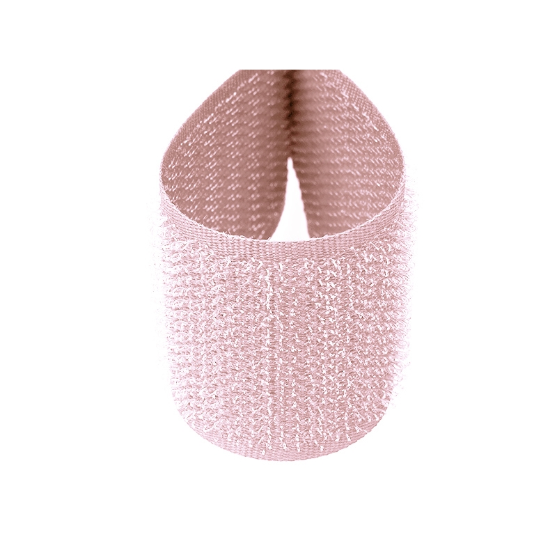 Hook and loop tape  pink 512 polyester/nylon hook 25 mb